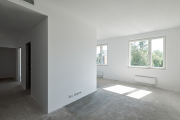 New apartment without decoration