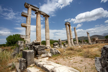 Ancient city of Aphrodisias, Aydin / Turkey. Travel concept photo.