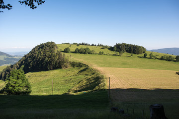 landscape at passwang in switzerland canton solothurn.