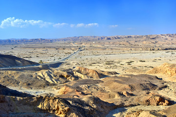 Road in the Negev desert, Israel.