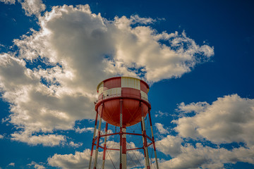 The Red, White, and Blue Water Tower