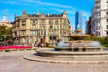Naklejka premium Chavarri Palace around Moyua Square