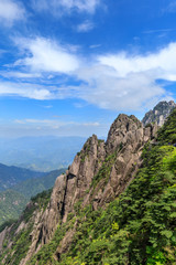 Landscape of Huangshan (Yellow Mountains).UNESCO World Heritage Site.Located in Huangshan,Anhui,China.