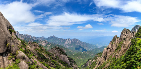 Landscape of Huangshan (Yellow Mountains).UNESCO World Heritage Site.Located in Huangshan,Anhui,China.