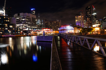 Fototapeta na wymiar Melbourne CBD night life