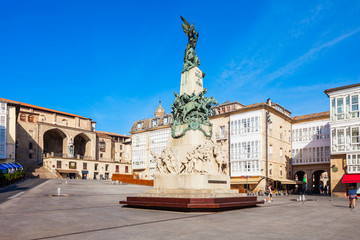 Fototapeta na wymiar Virgen Blanca Square in Vitoria-Gasteiz