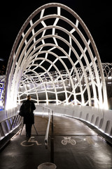 Web Bridge, Melbourne CBD night life
