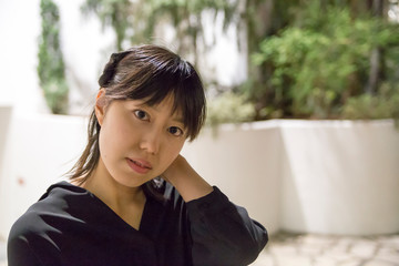 Berry cute Japanese young woman.