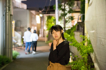 Berry cute Japanese young woman.