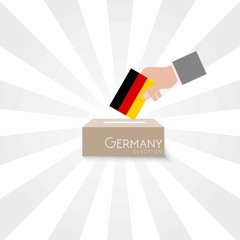 Germany Elections Vote Box Vector