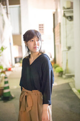 Berry cute Japanese young woman.