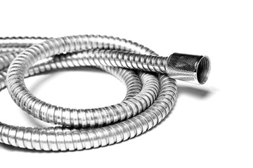 Chrome water hose, bathroom fitting iron hosepipe and pipeline.