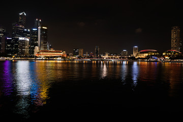 Fototapeta na wymiar Singapore night life