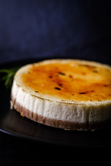 Casserole pie of creme brule Cottage Cheese Cheesecake