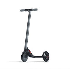 Electric scooter on white background. eco alternative transport. 3d rendering