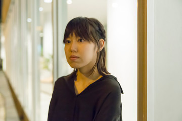 Berry cute Japanese young woman.