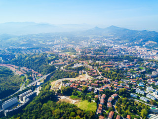 Obraz premium San Sebastian aerial panoramic view