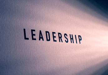 Leadership Word paper Tag