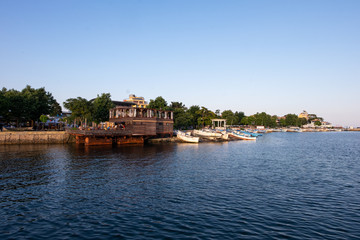 Obraz premium Summer travel Romantic holiday.Sea view Leisure, relax