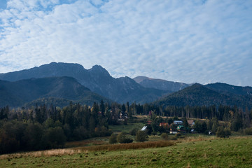 Fototapeta na wymiar Mountain landscape in Eastern Europe.