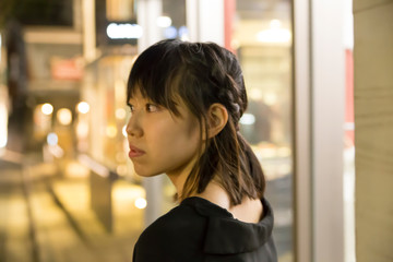 Berry cute Japanese young woman.