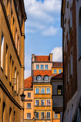 Fototapeta premium Old Town Houses of Warsaw in Poland