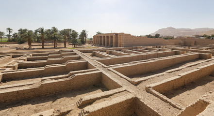 Mortuary Temple of Seti I in Luxor, Egypt