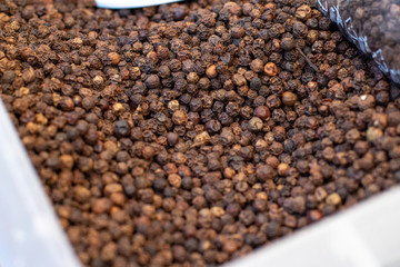 allspice on the market close up