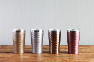 Colorful Vacuum Insulated Stainless Steel Tumbler (Gold, Silver, Bronze, Pink)