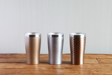 Colorful Vacuum Insulated Stainless Steel Tumbler (Gold, Silver, Bronze)