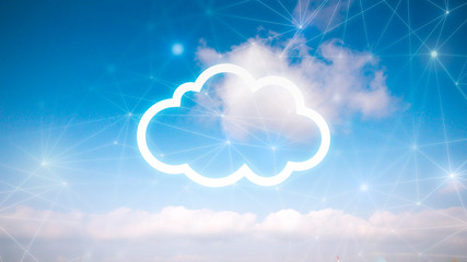 Network & cloud concept in the sky