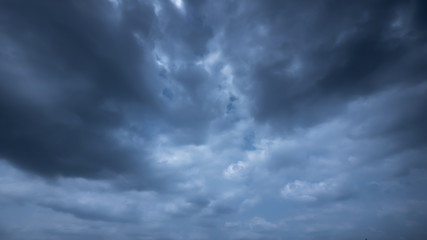 Strom & rainy cloud sky