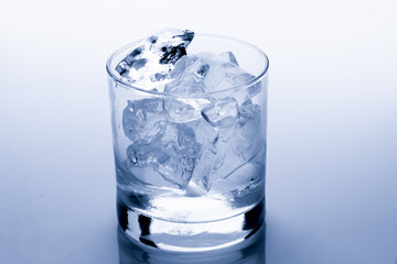 Ice cube melts in studio: Global warming concept