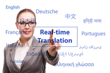 Concept of online translation from foreign language