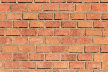 Red brick wall for texture background.