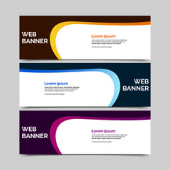 Vector abstract geometric design banner web template.