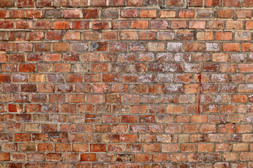 Altes Mauerwerk, alte Ziegelsteinwand