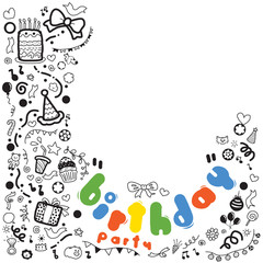 Birthday party doodle