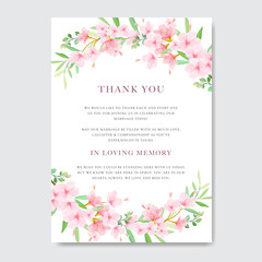 beautiful wedding Floral Cherry Blossom Frame and background