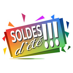 Bannière Soldes d'été !!! Couleurs