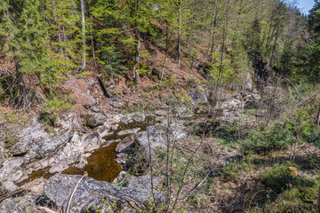 Steinklamm in Spiegelau im Bayerischen Wald, Deutschland