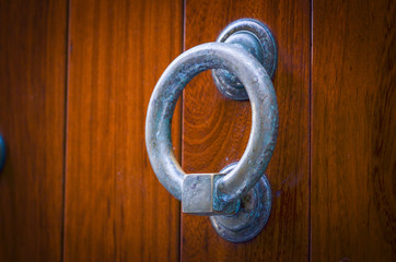ancient doors close up on the historical streets of Spain