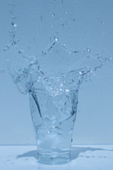 Wasserglas, Spritzwasser