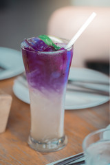 Anchan lemon juice on the table