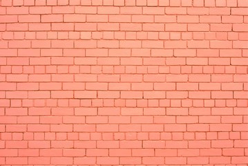 Salmon color brick wall