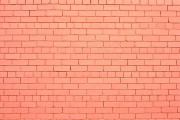 Salmon color brick wall