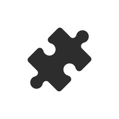 Puzzle icon design. Vector. Isolated.