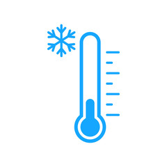 Cold temperature icon. Vector. Isolated.