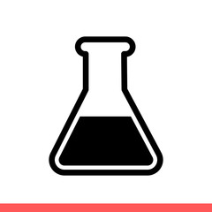 Test tube vector icon