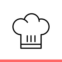 Chef hat vector icon